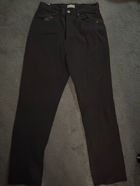 Woman’s Brown Casual Straight-Leg Pants